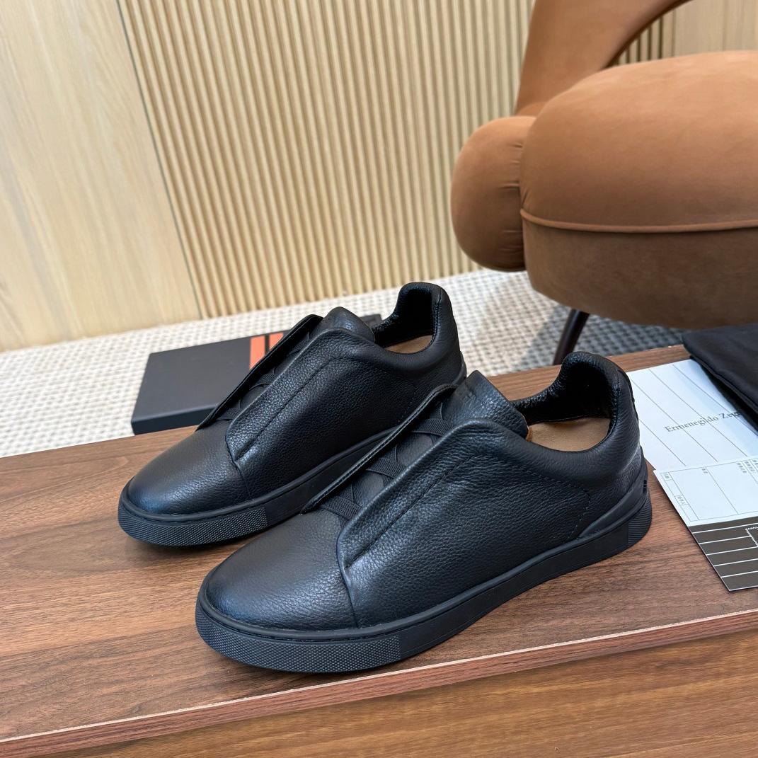 Zegna Leather Sneakers - 