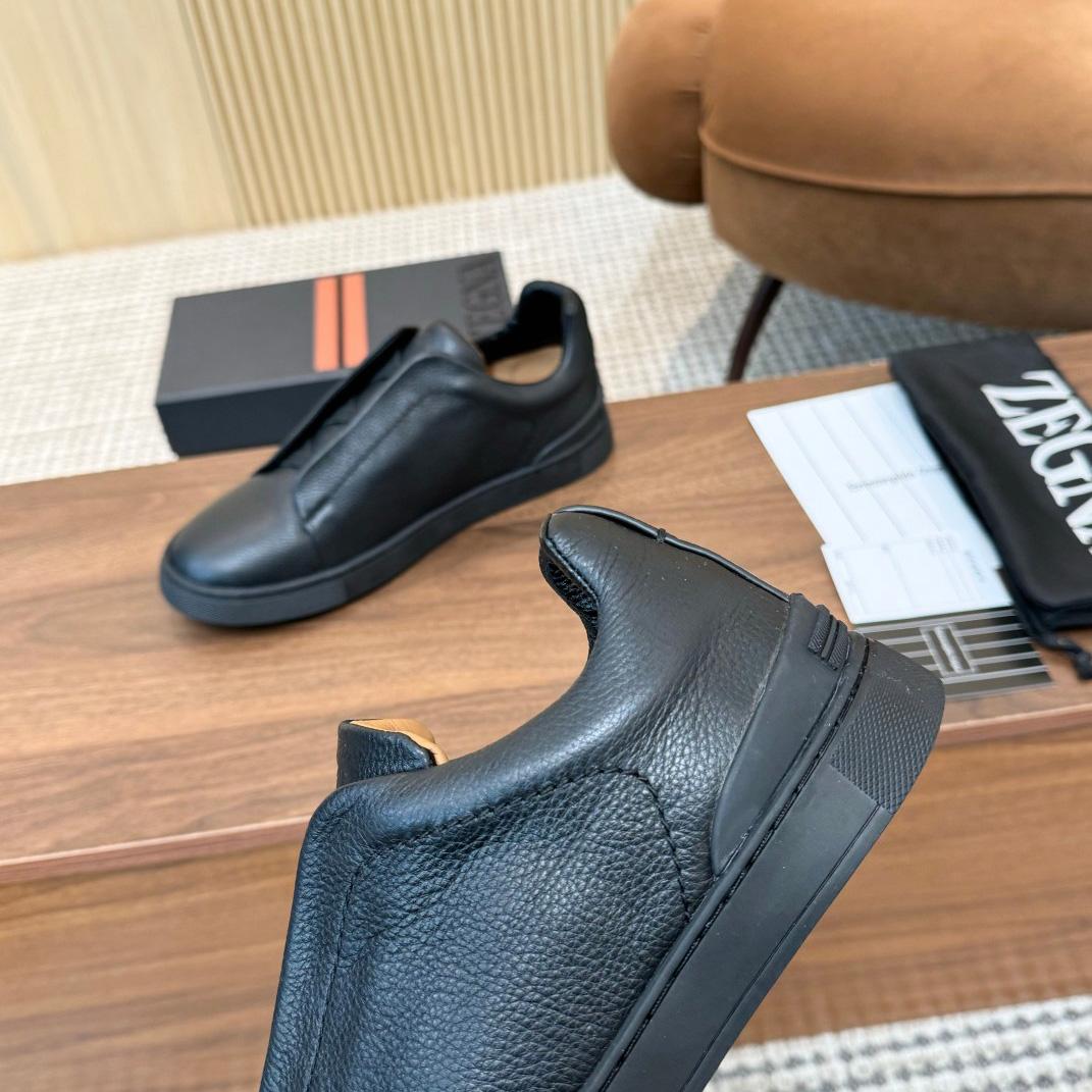 Zegna Leather Sneakers - 