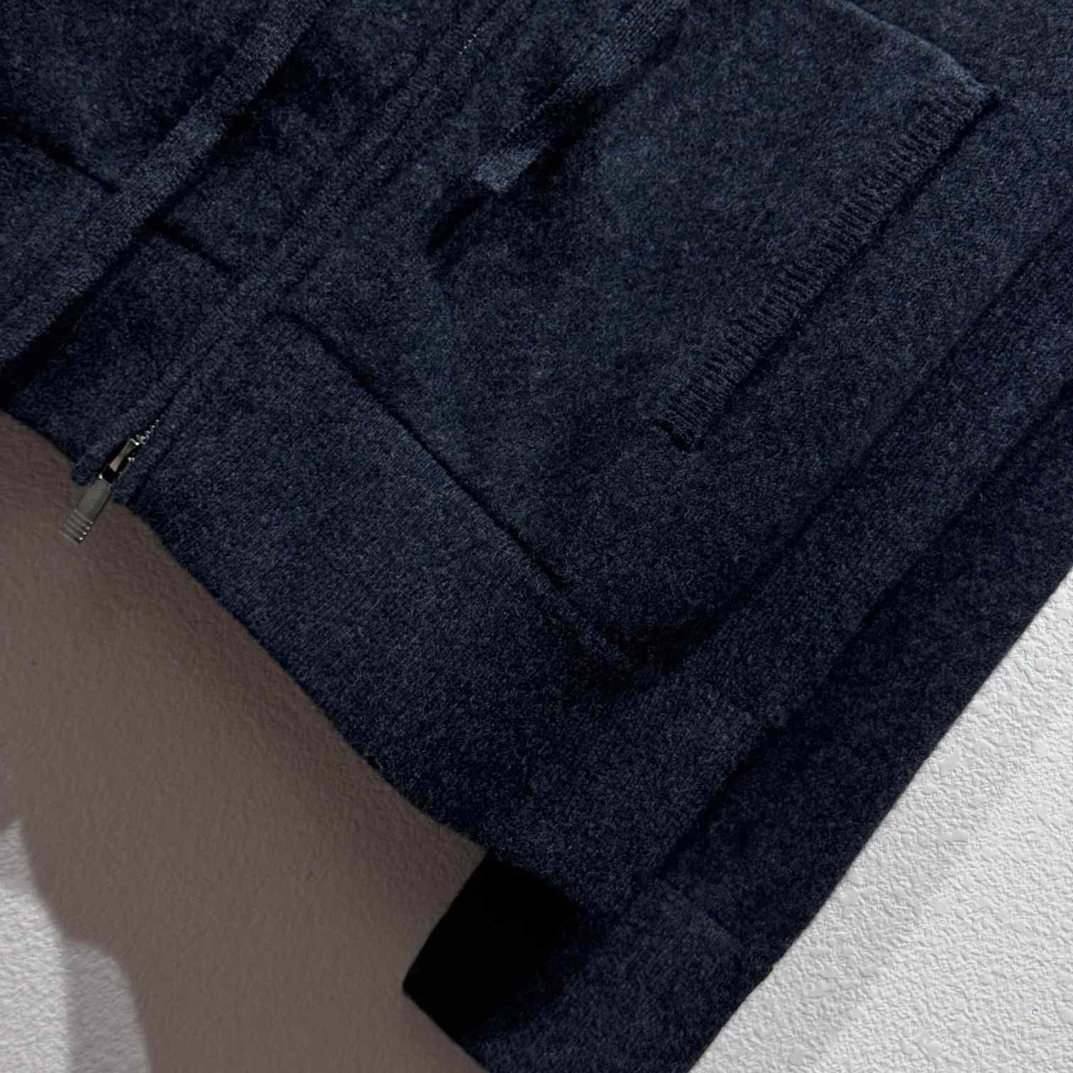 Thom Browne Knitted Zip Hoodie - 