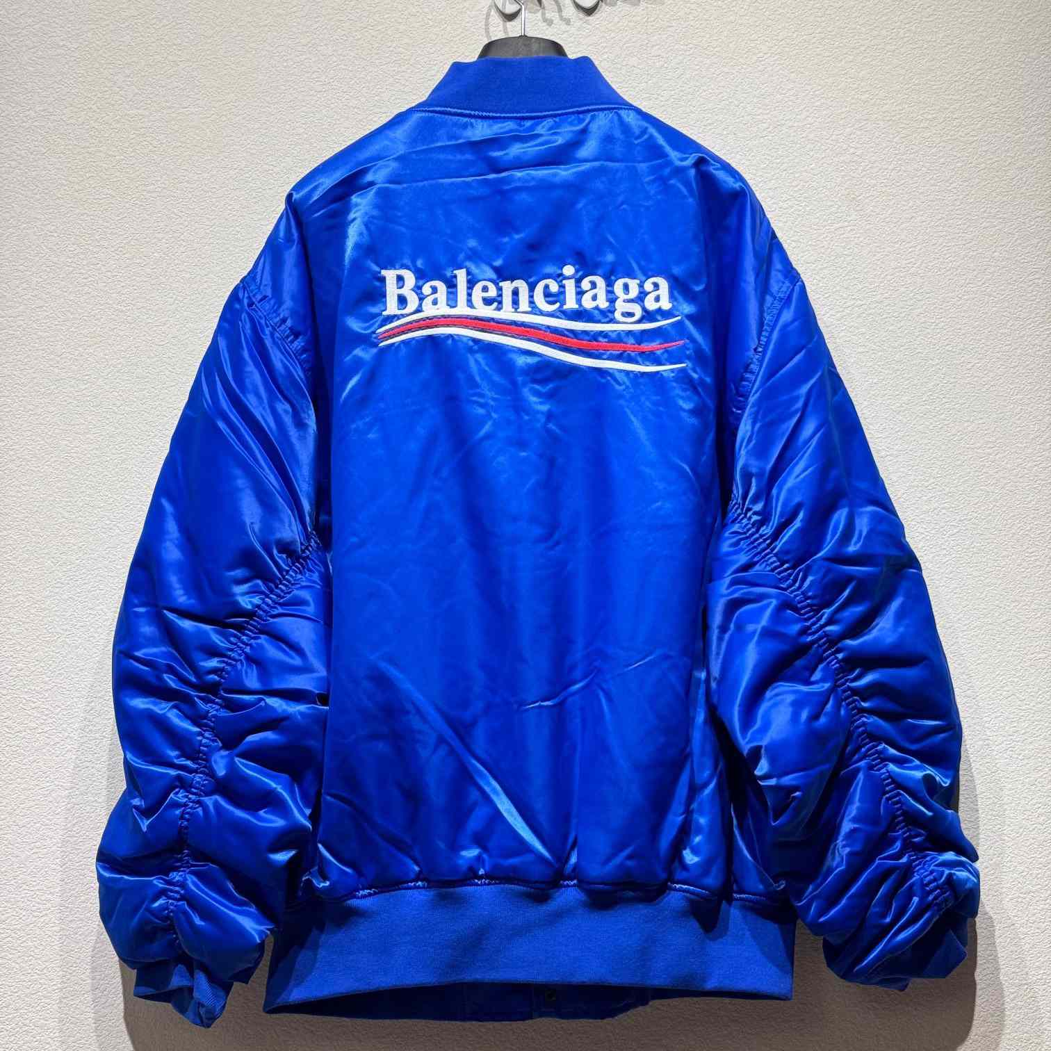 Balenciaga Embroidered-logo Bomber Jacket - DesignerGu