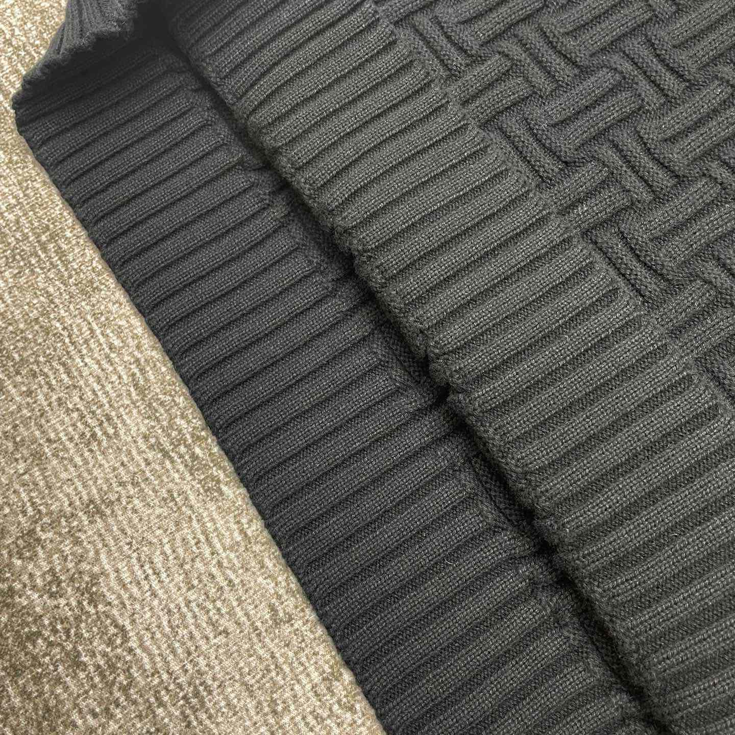 Casablanca Column Stitch Wool Knit Polo  D0065 - 