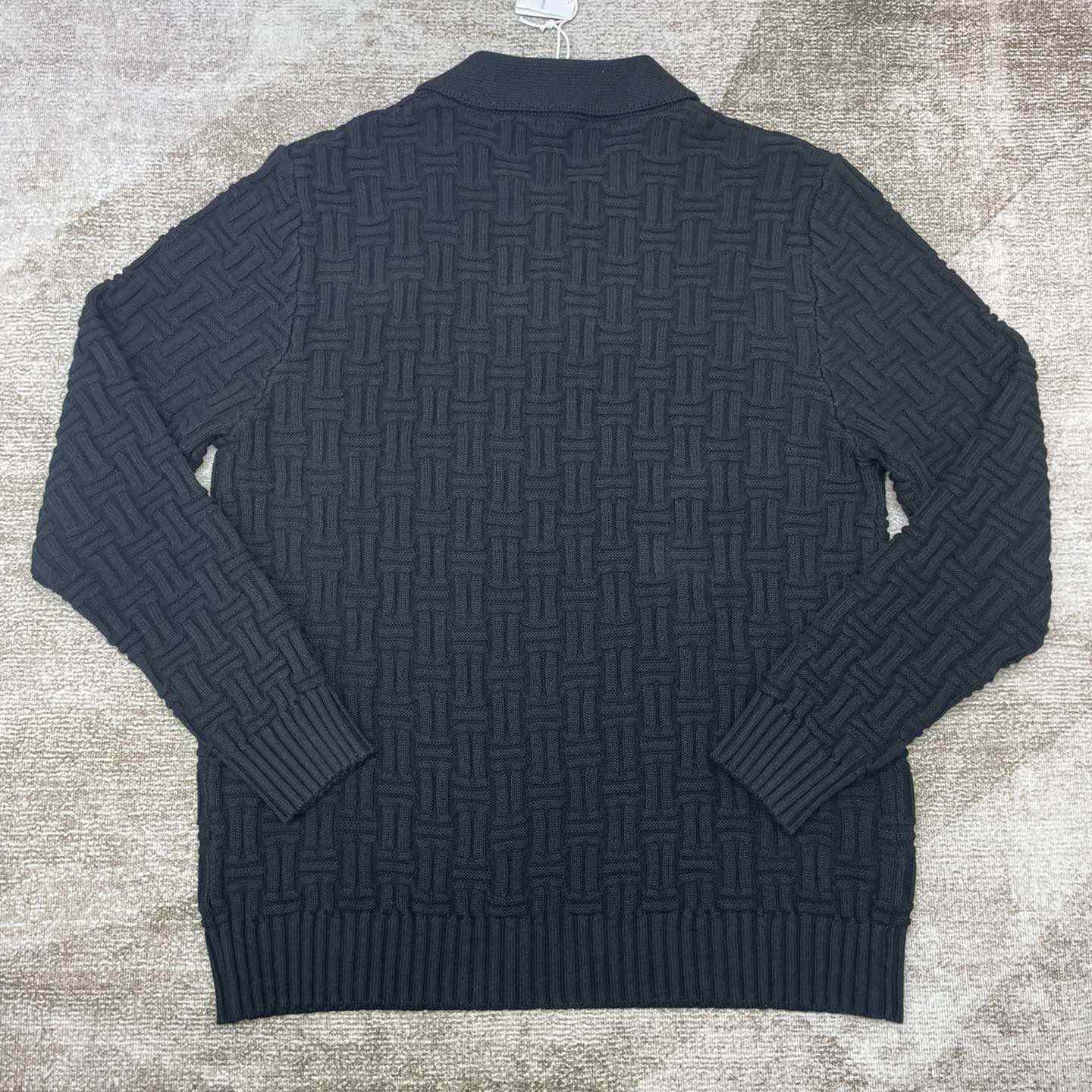Casablanca Column Stitch Wool Knit Polo  D0065 - 