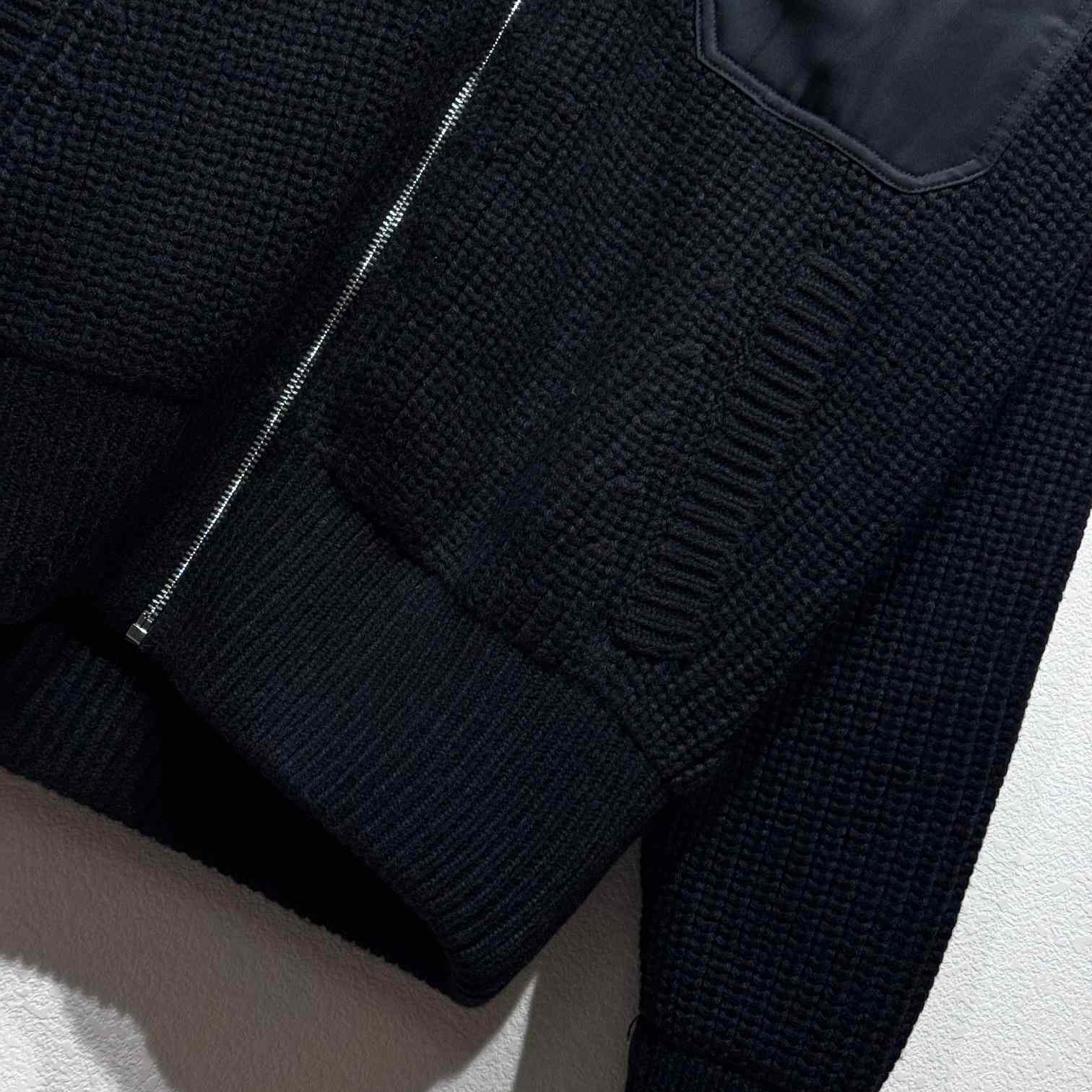 Prada Wool And Cashmere Cardigan With Re-Nylon Details - 