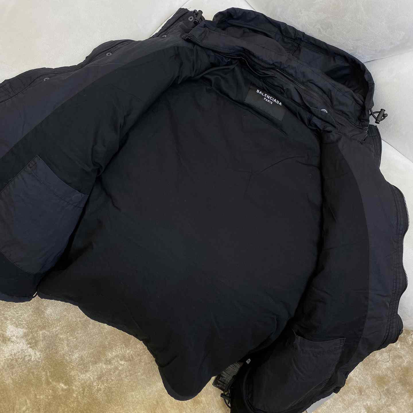 Balenciaga Logo-print Hooded Padded Jacket - 