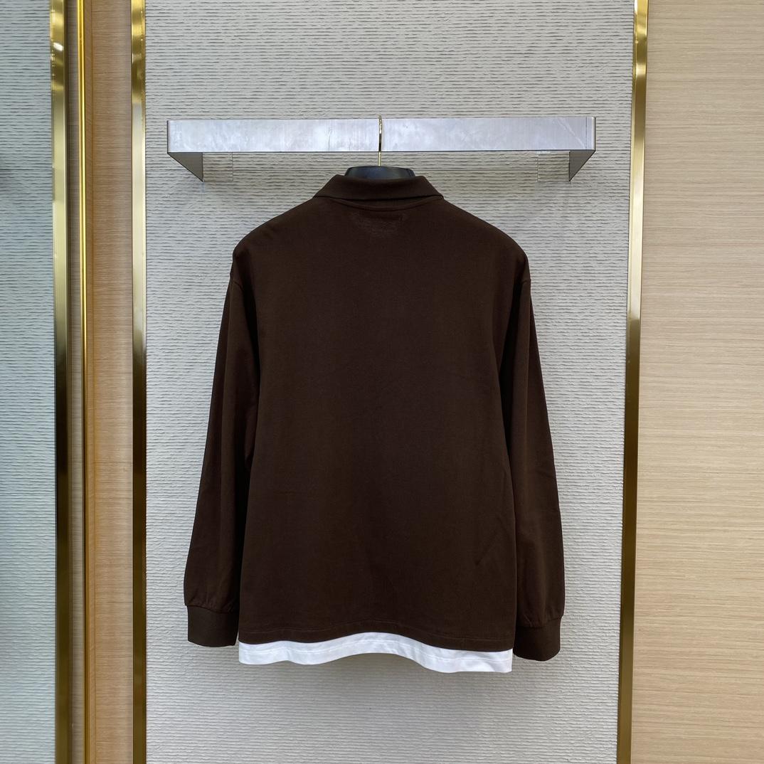 Miu Miu Piqué and Jersey Polo Shirt - 
