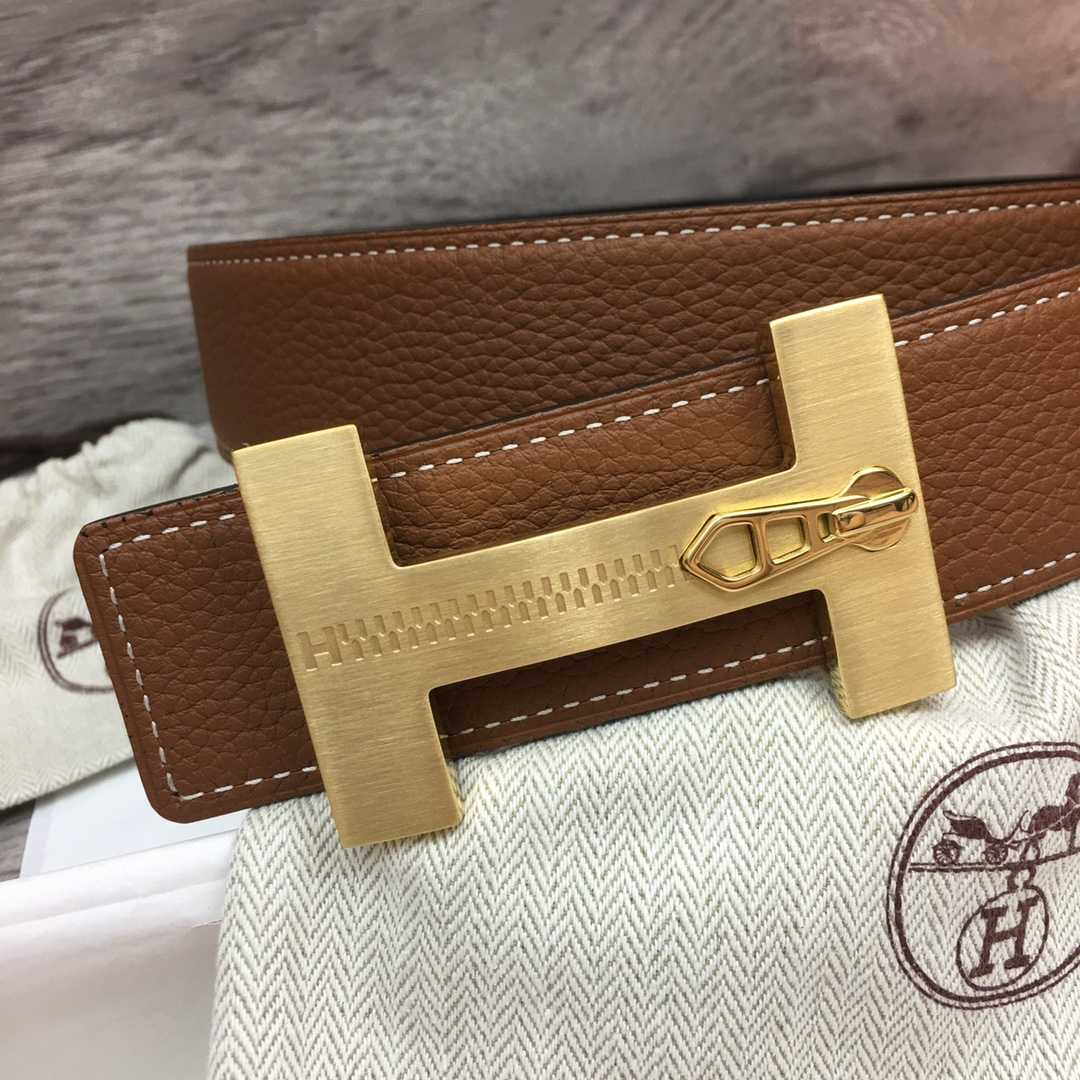 Hermes Leather H Buckle Belt - 