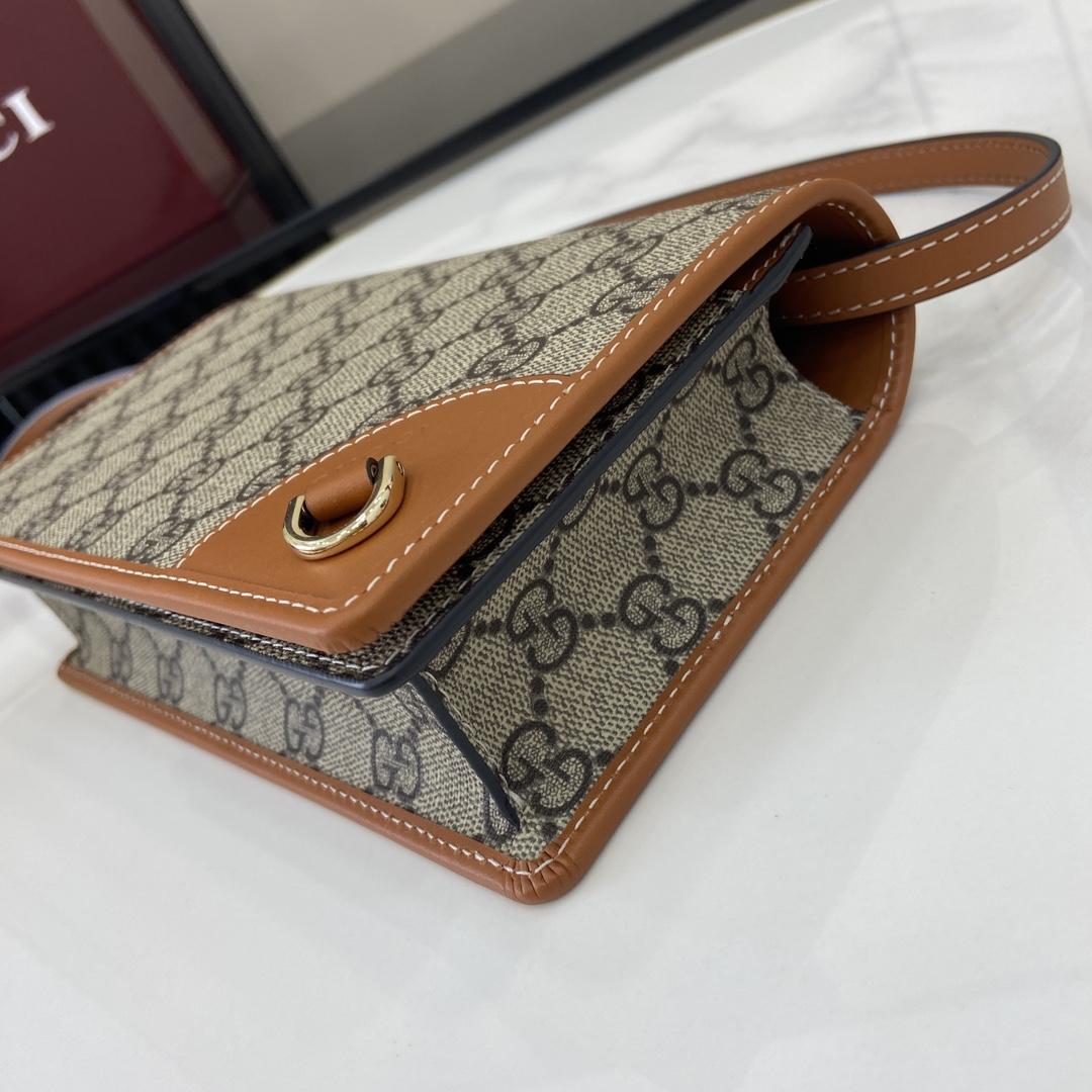 Gucci GG Emblem Super Mini Shoulder Bag - 