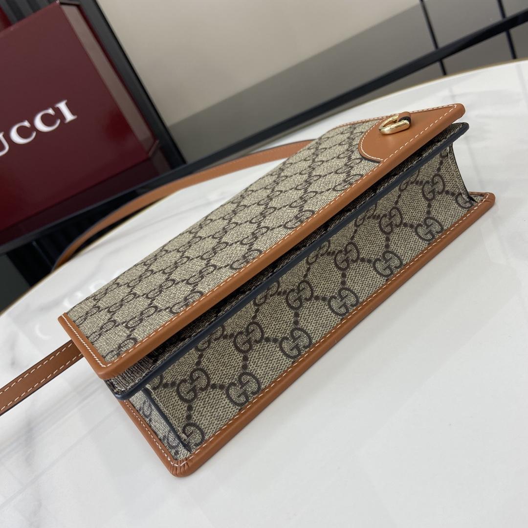 Gucci GG Emblem Super Mini Shoulder Bag - 