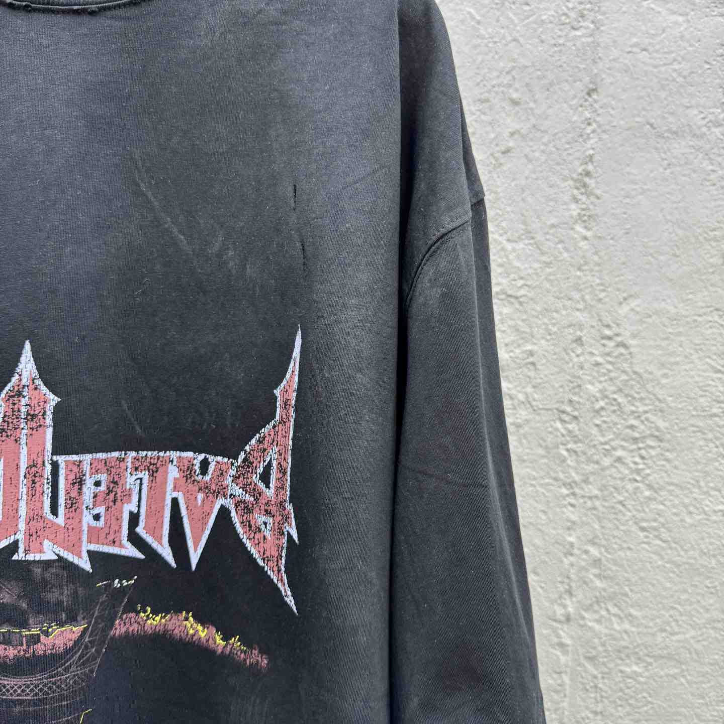 Balenciaga Paris Moon Upside Down T-Shirt Oversized In Black - 