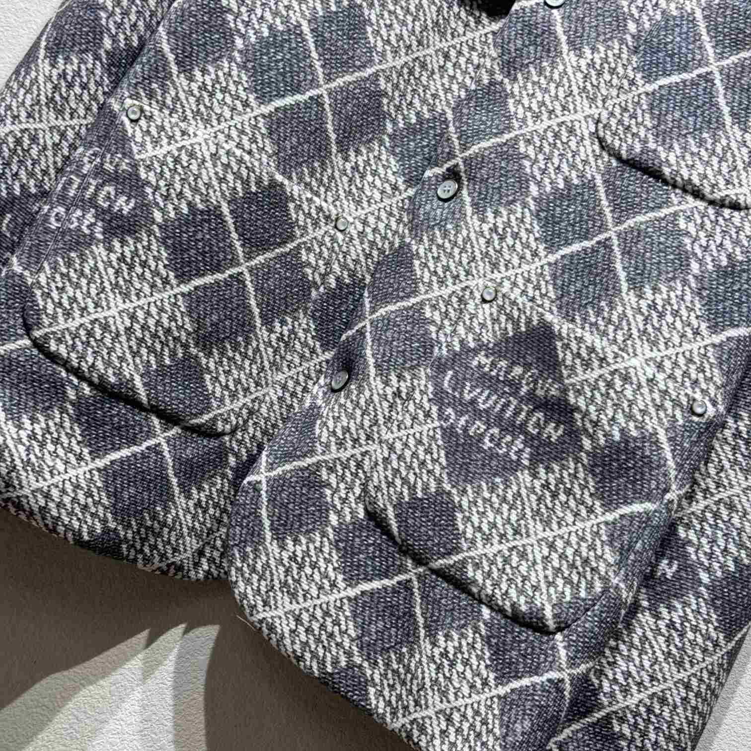 Louis Vuitton Chic Collarless Wool Jacket   1AGIZY - DesignerGu