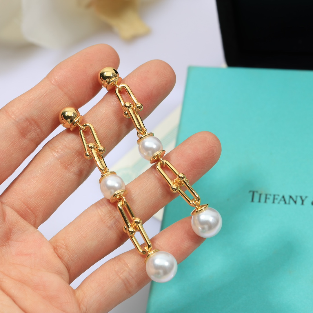 Tiffany & Co. Triple Drop Link Earrings - 