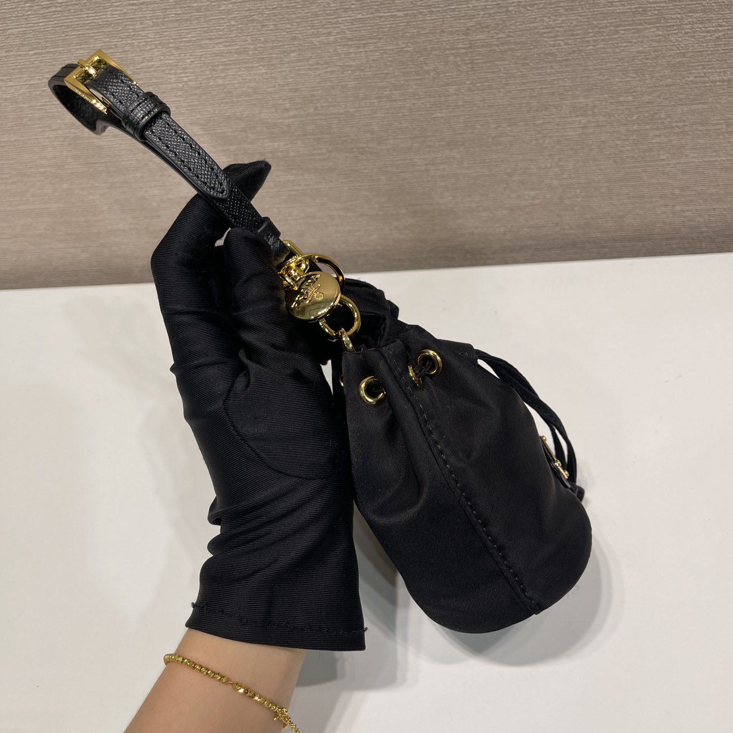 Prada Mini Icon Re-Nylon Bag Charm - 