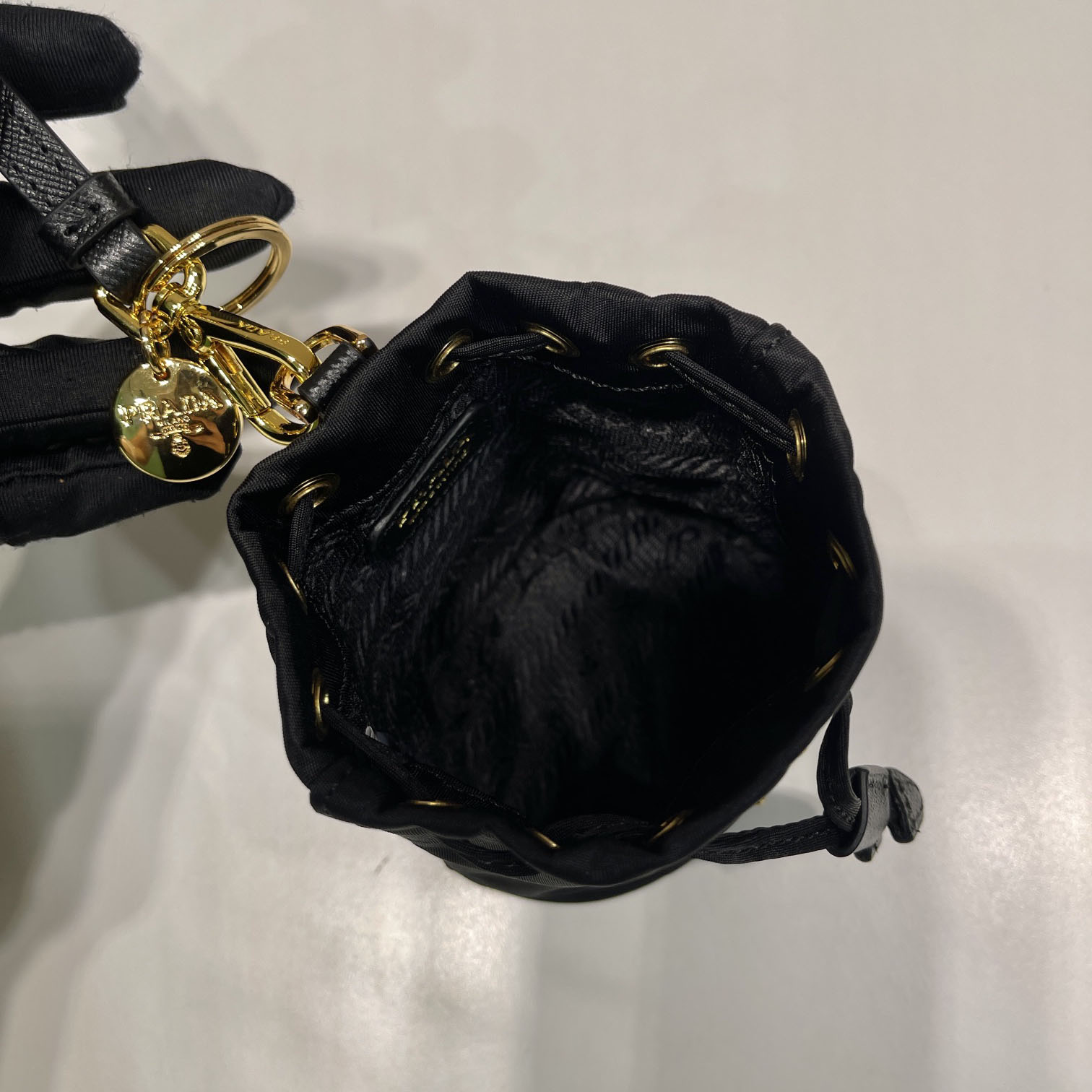 Prada Mini Icon Re-Nylon Bag Charm - 