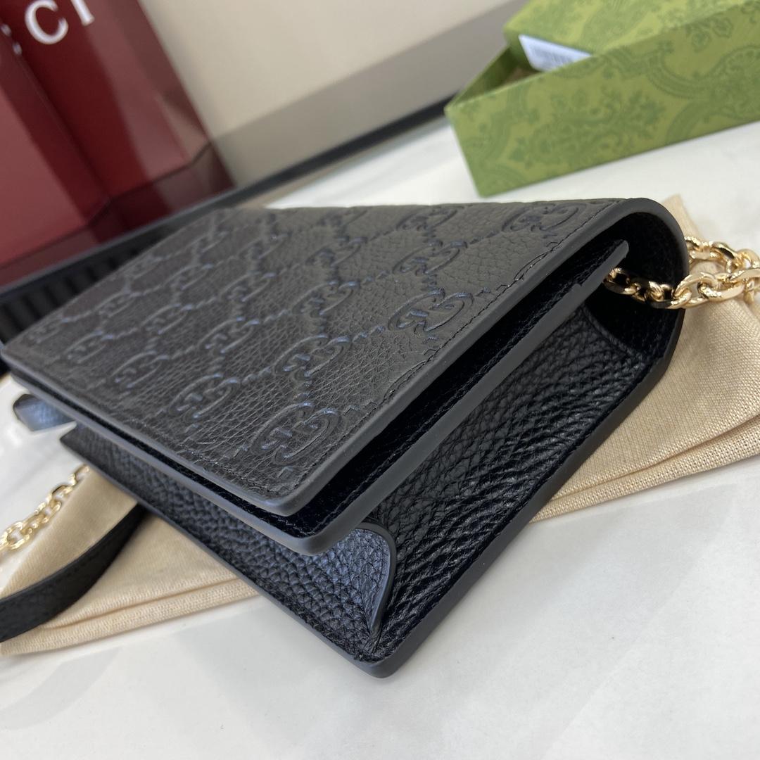 Gucci GG Emblem Super Mini Shoulder Bag - 