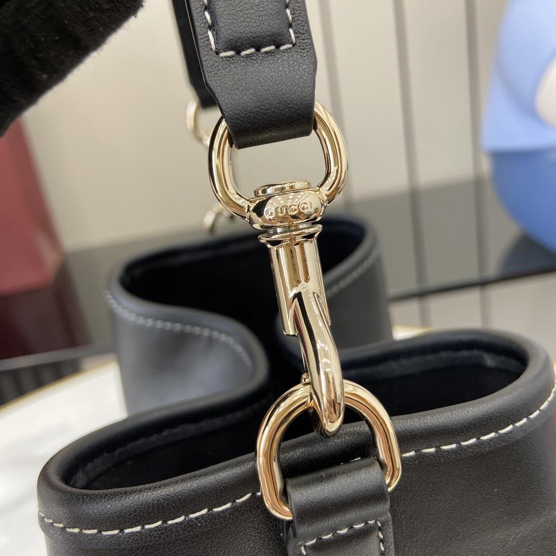 Gucci GG Emblem Mini Bucket Bag  - 