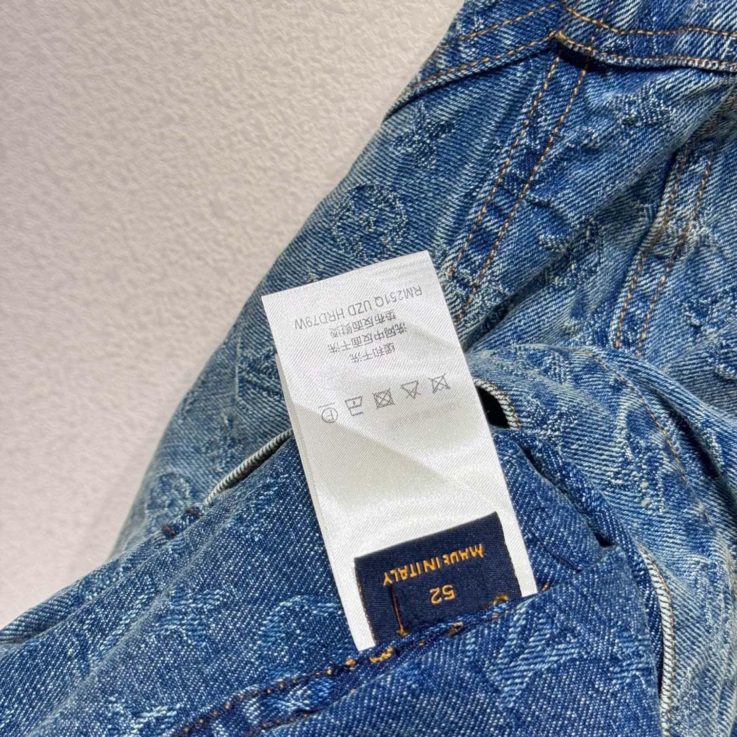 Louis Vuitton Monogram Jacquard Denim Jacket  1AGHUL - 