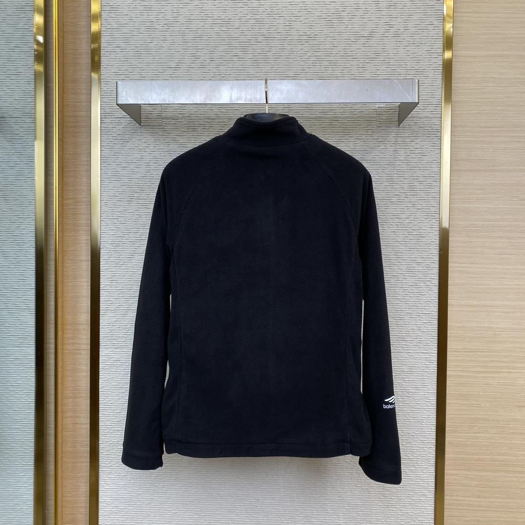 Balenciaga 3B Sports Icon Zip-Up Jacket In Black - 