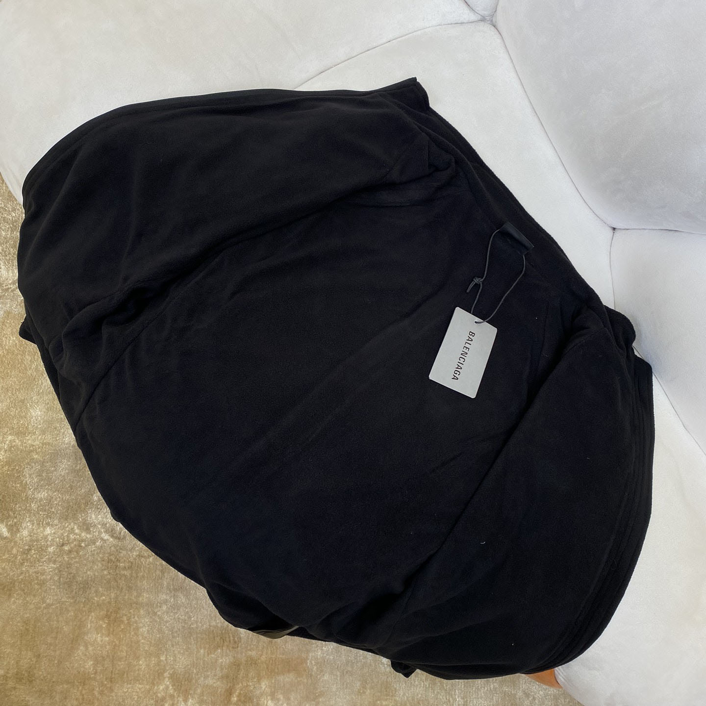 Balenciaga 3B Sports Icon Zip-Up Jacket In Black - 