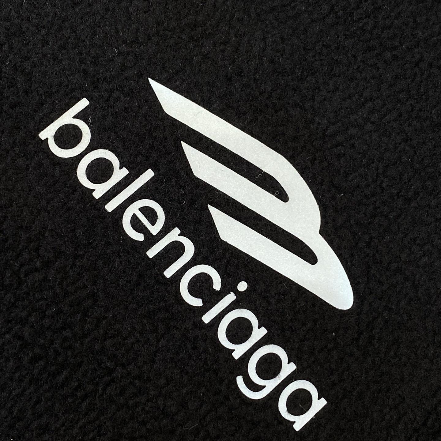 Balenciaga 3B Sports Icon Zip-Up Jacket In Black - 