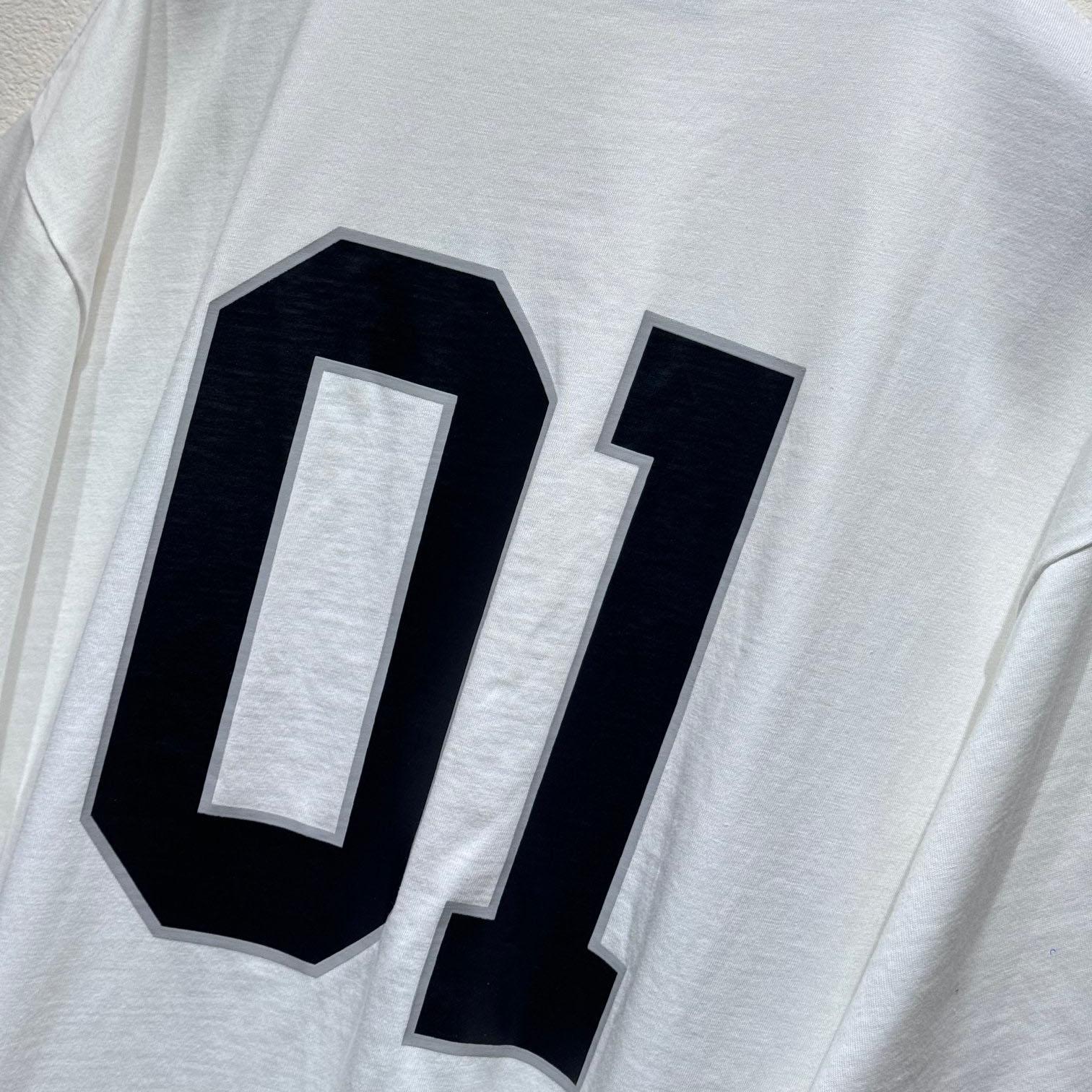 Balenciaga Basketball Series - Oversized T-Shirt In Off White - 