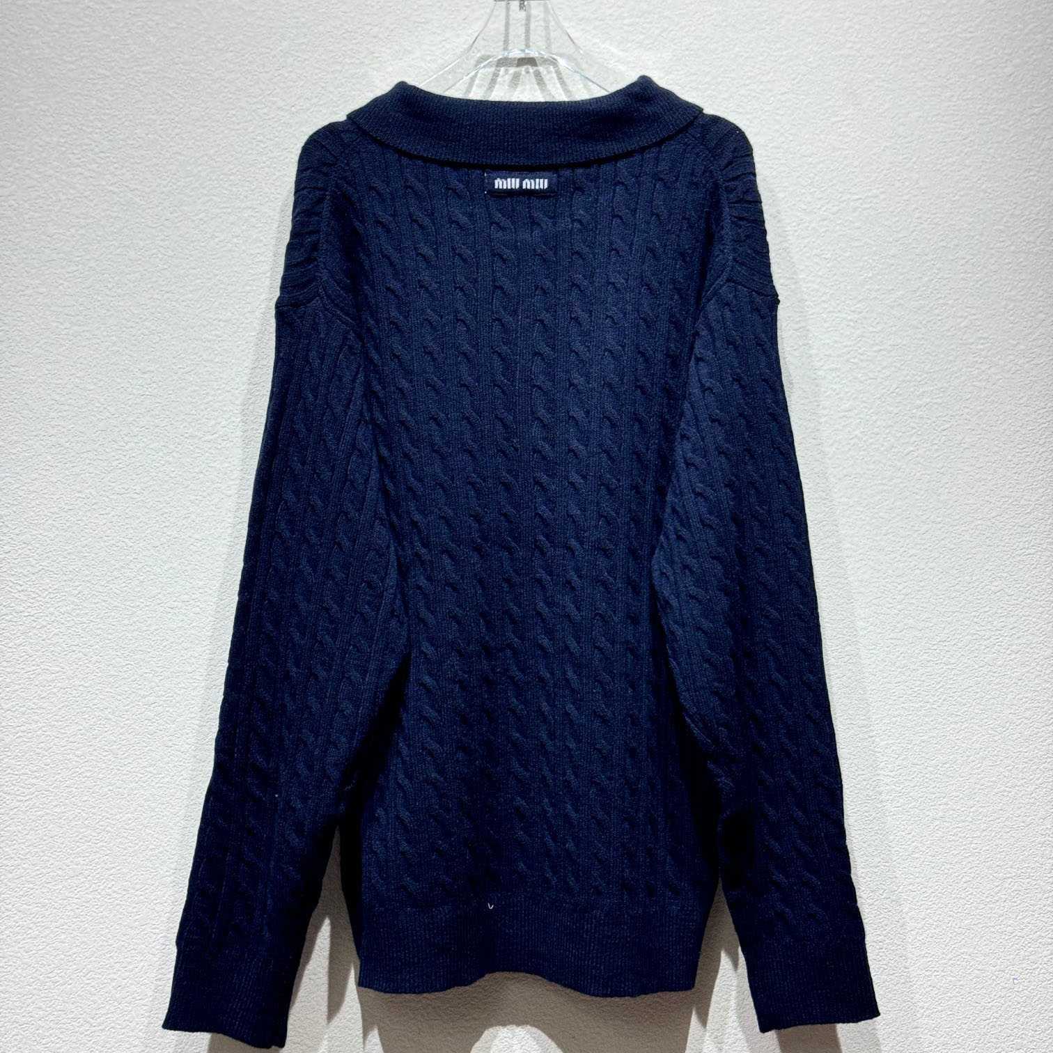 Miu Miu Cashmere Knit Polo Shirt - 