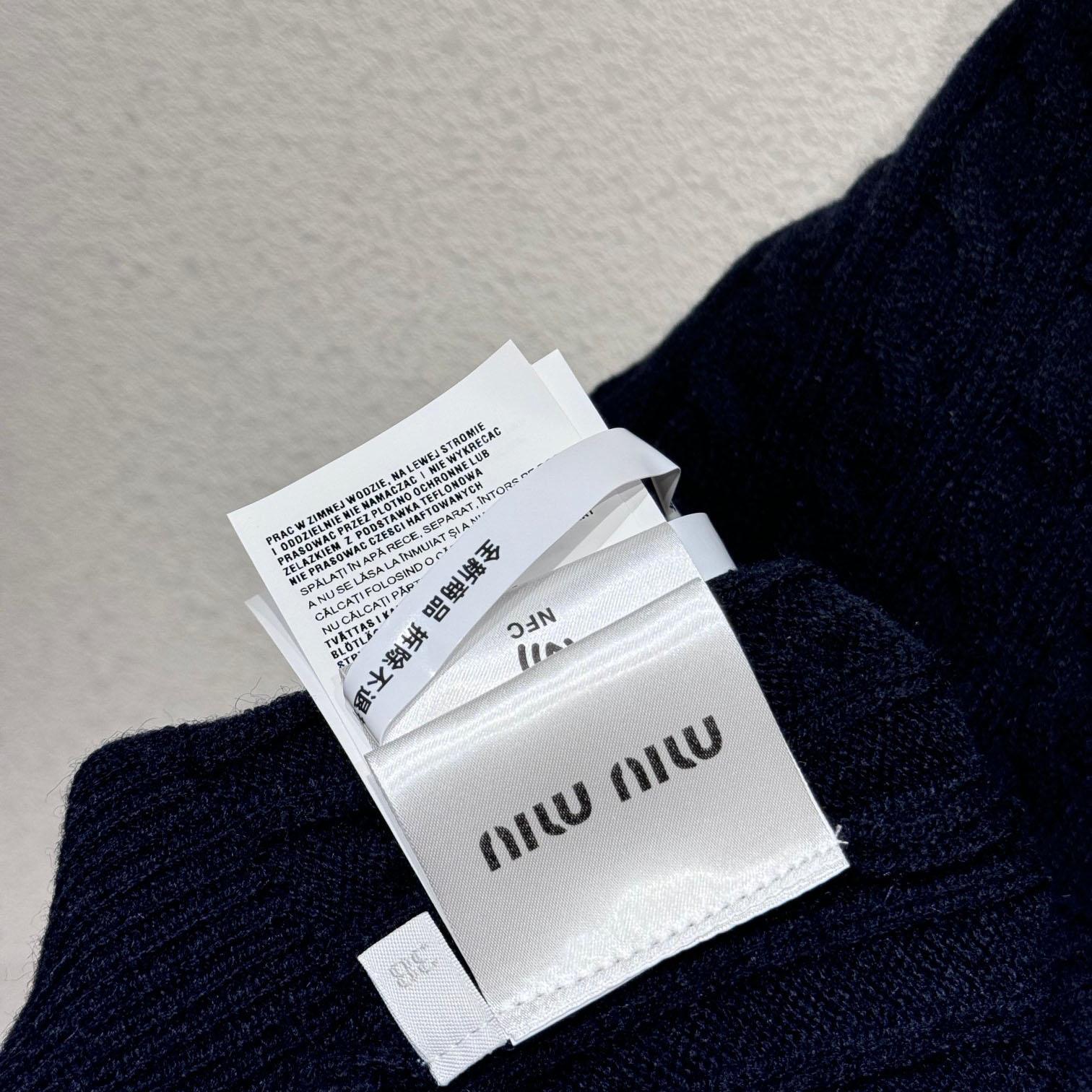 Miu Miu Cashmere Knit Polo Shirt - 