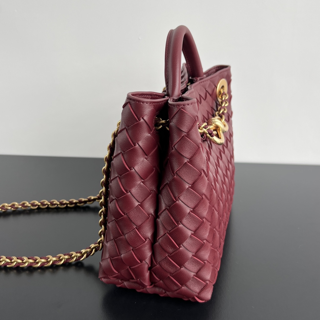 Bottega Veneta Andiamo Chain Leather Shoulder Bag （25x22x10.5cm） - 