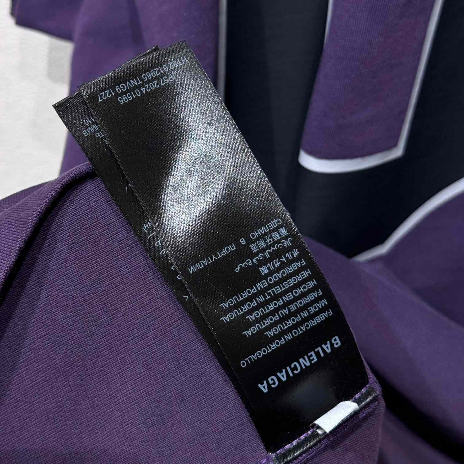 Balenciaga Basketball Series - Oversized T-Shirt In Deep Purple Vintage Jersey - DesignerGu