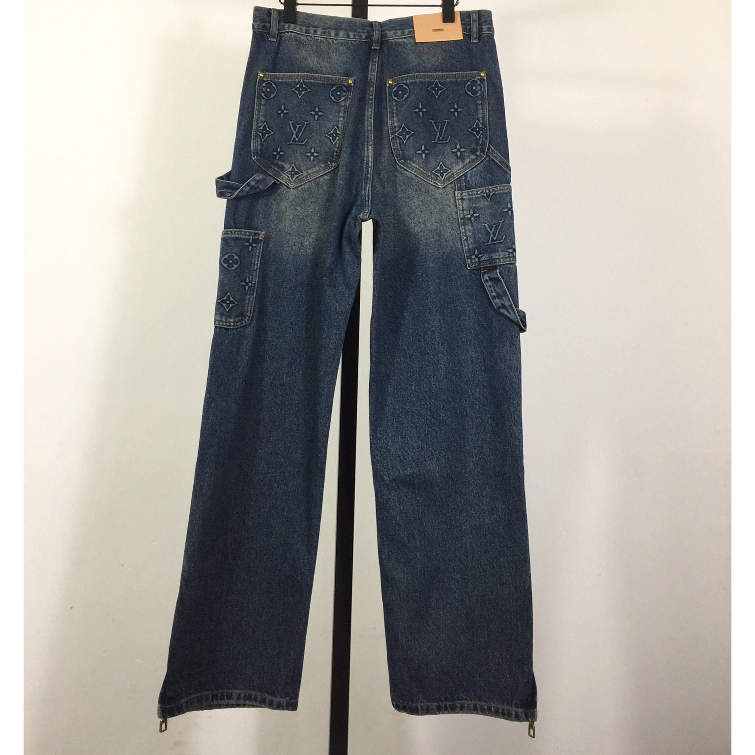 Louis Vuitton Monogram Carpenter Jeans - 