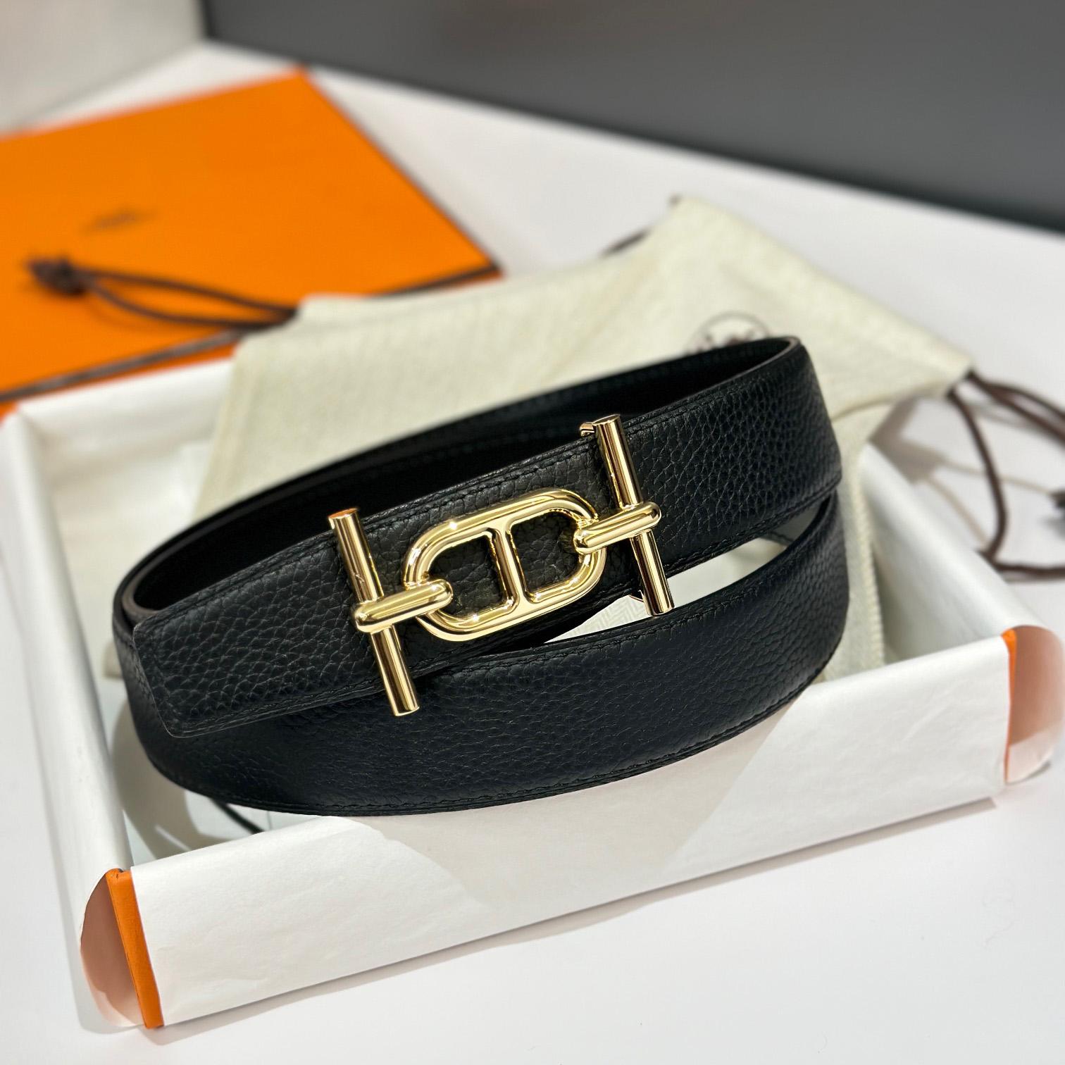 Hermes Ancre Buckle & Reversible Leather Strap 32mm - 