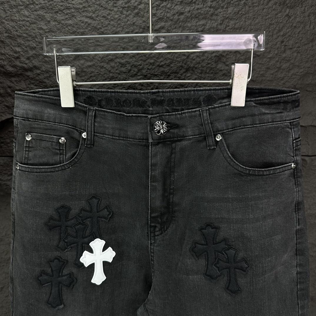 Chrome Hearts Straight Leg Jeans - 