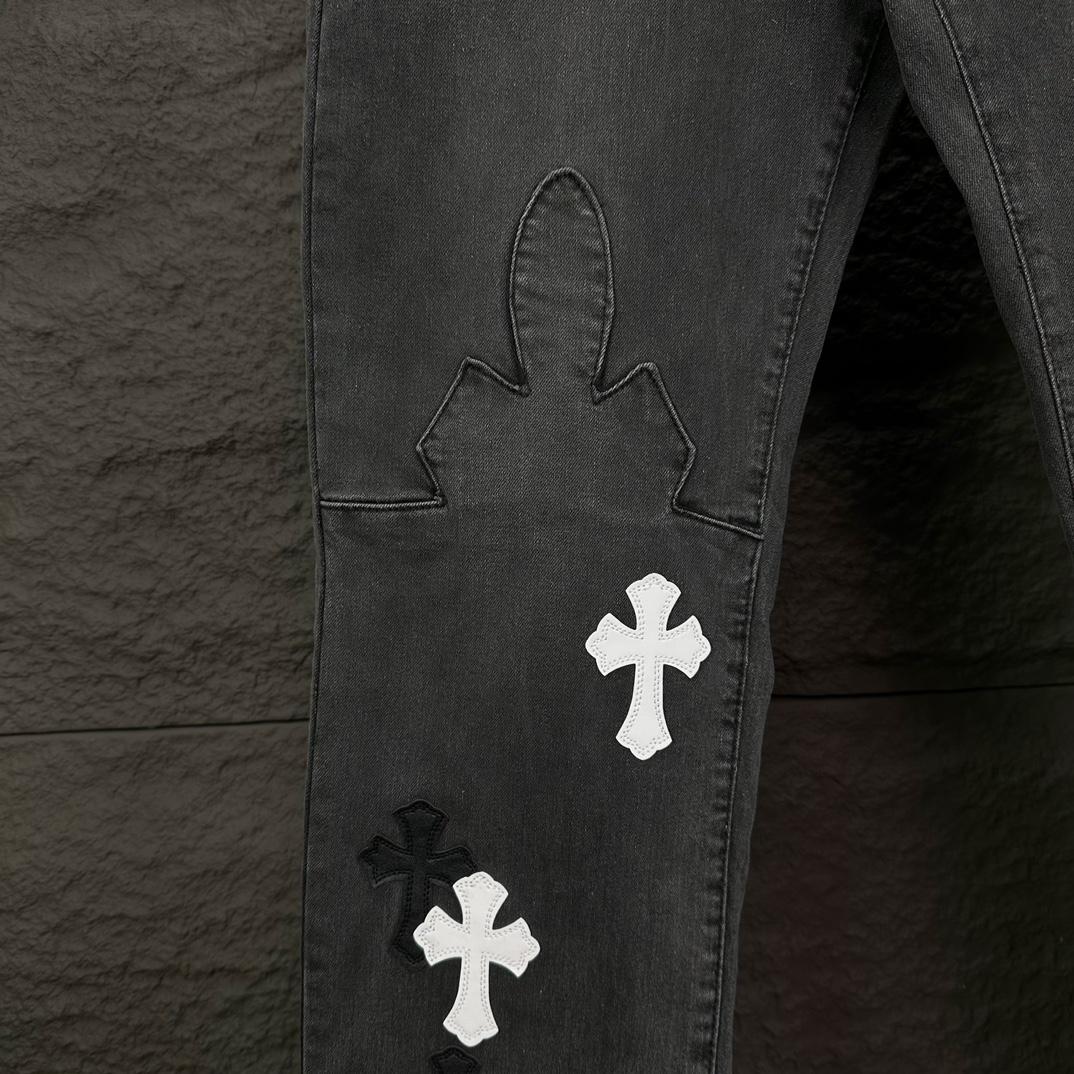 Chrome Hearts Straight Leg Jeans - 