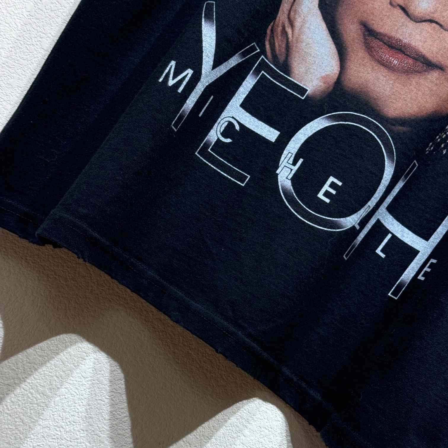 Balenciaga Michelle Boxy T-Shirt In faded Washed Black Dry Jersey - DesignerGu