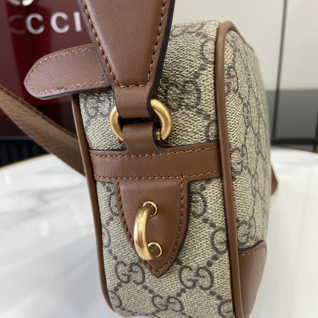 Gucci GG Emblem Embossed Super Mini Bag - 