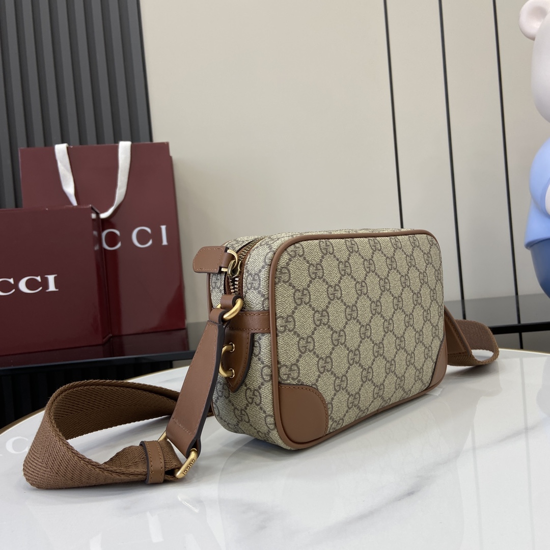 Gucci GG Emblem Embossed Super Mini Bag - 