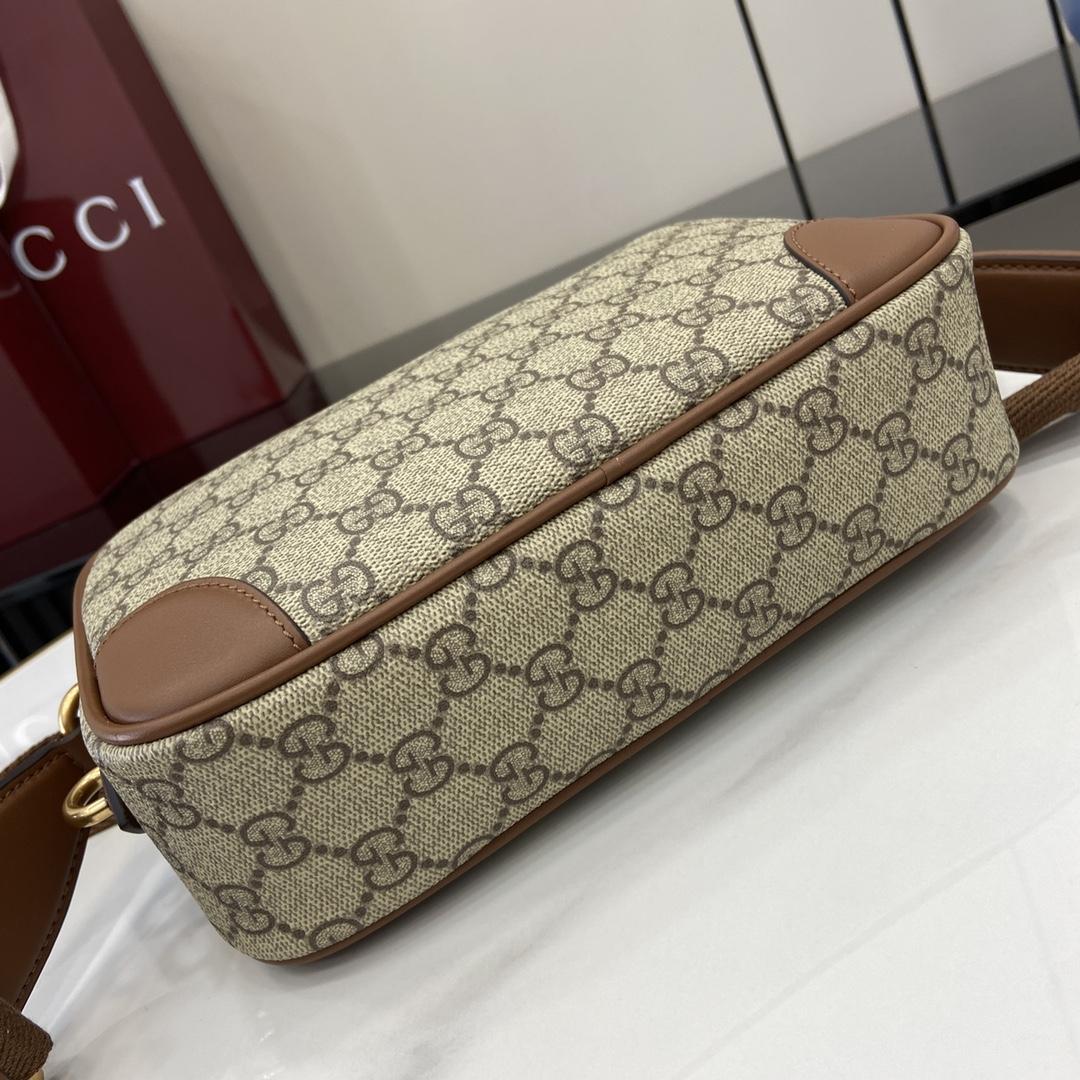 Gucci GG Emblem Embossed Super Mini Bag - 