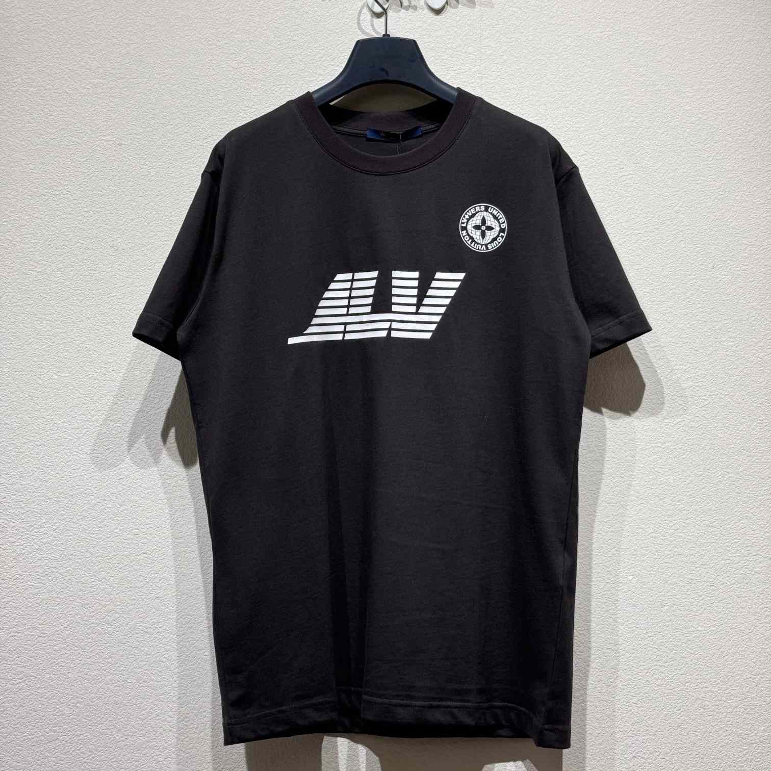 Louis Vuitton Washed Printed Cotton T-Shirt   1AHCLD - DesignerGu