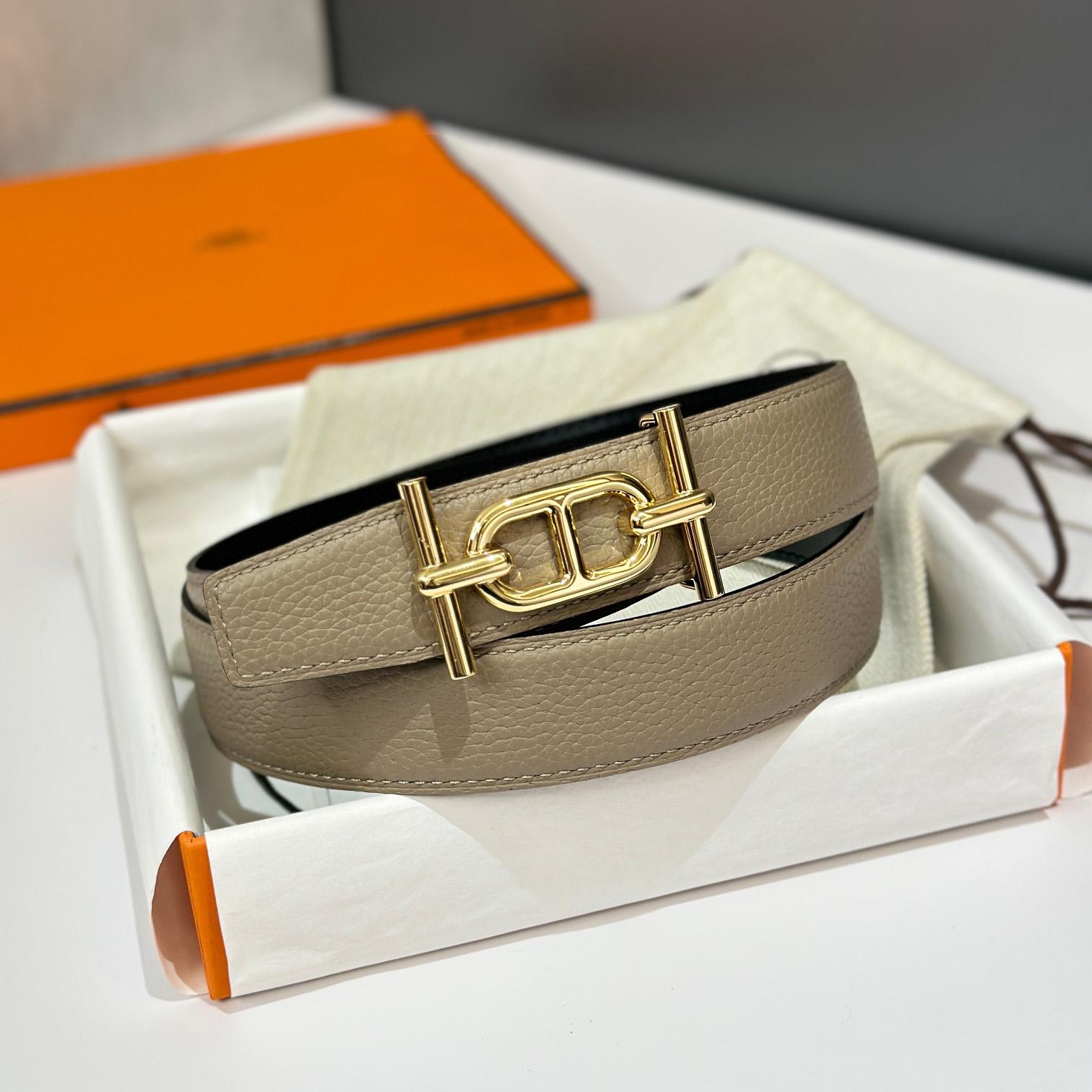 Hermes Ancre Buckle & Reversible Leather Strap 32mm - 