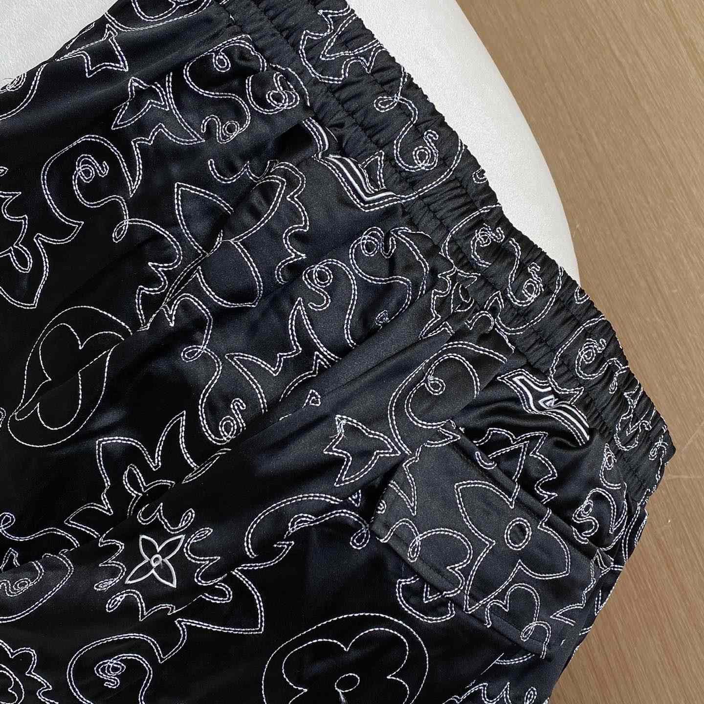 Louis Vuitton Printed Silk Shorts   1AFWOR - 