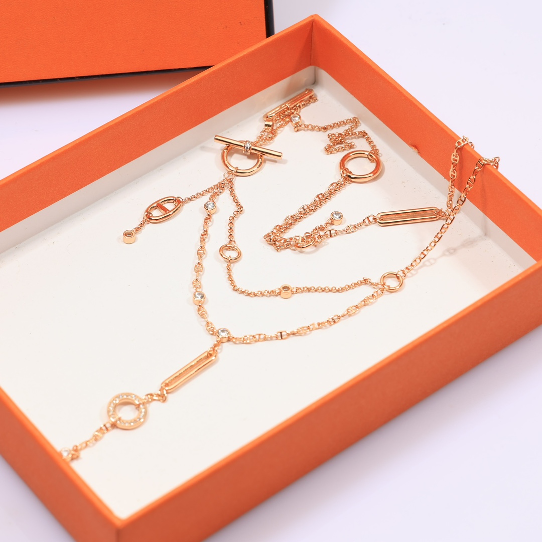 Hermes Chaine D'ancre Chaos Lariat Necklace - 