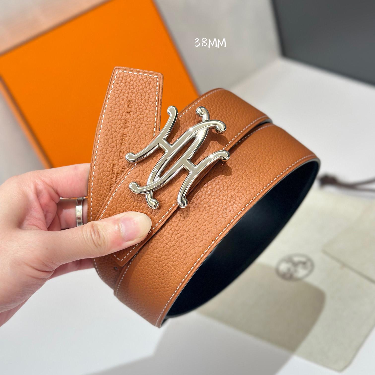 Hermes Neo Lift Belt Buckle & Reversible Leather Strap 38 mm - 