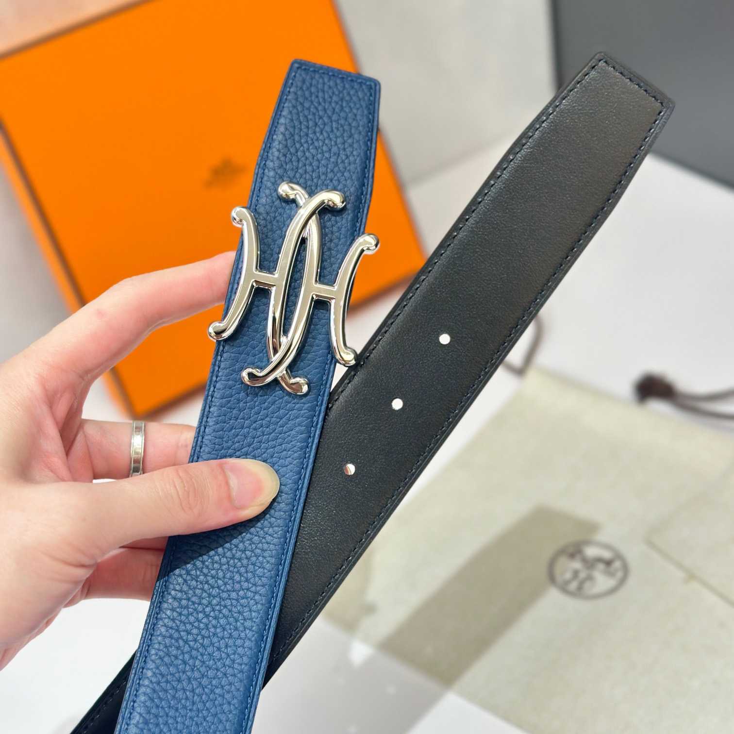 Hermes Neo Lift Belt Buckle & Reversible Leather Strap 38 mm - 