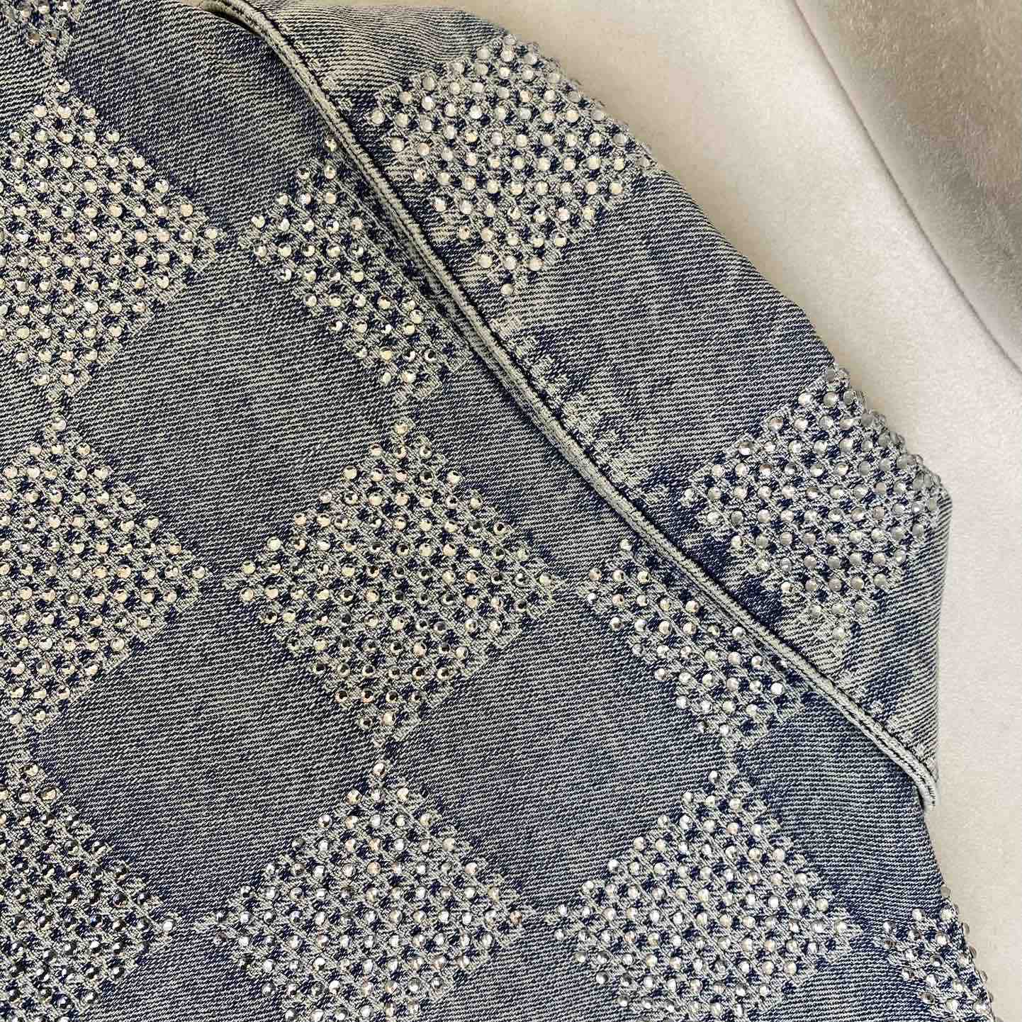 Louis Vuitton Damier Denim Jacket With Crystal - 
