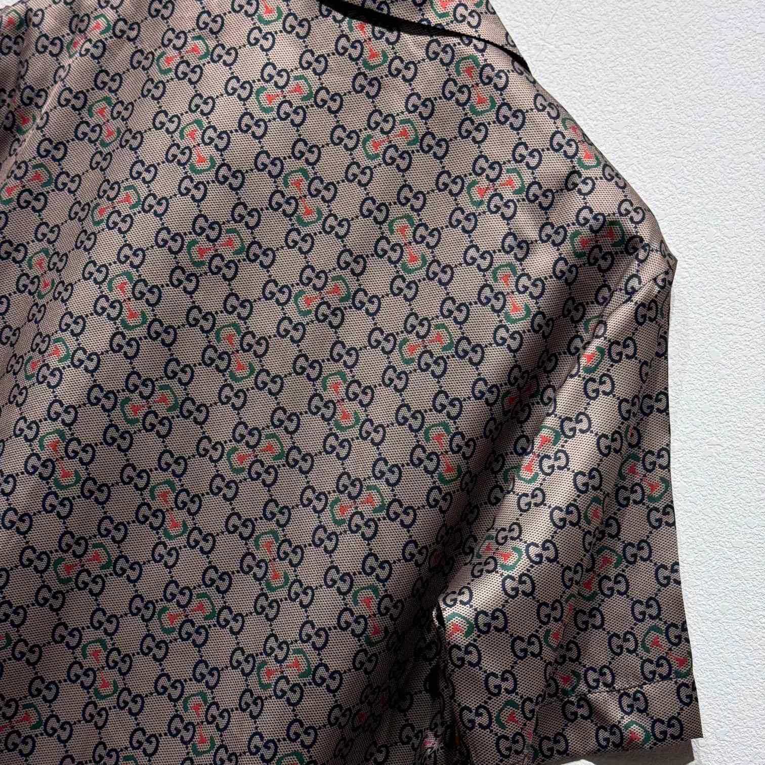 Gucci Monogram Vacation Shirt  - DesignerGu