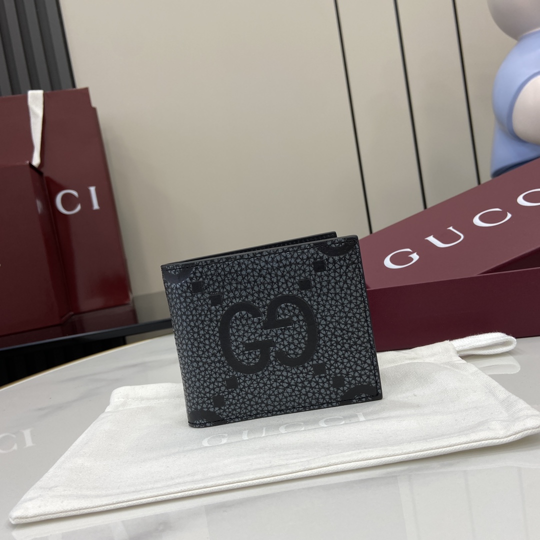 Gucci Maxi GG Bi-fold Wallet - 