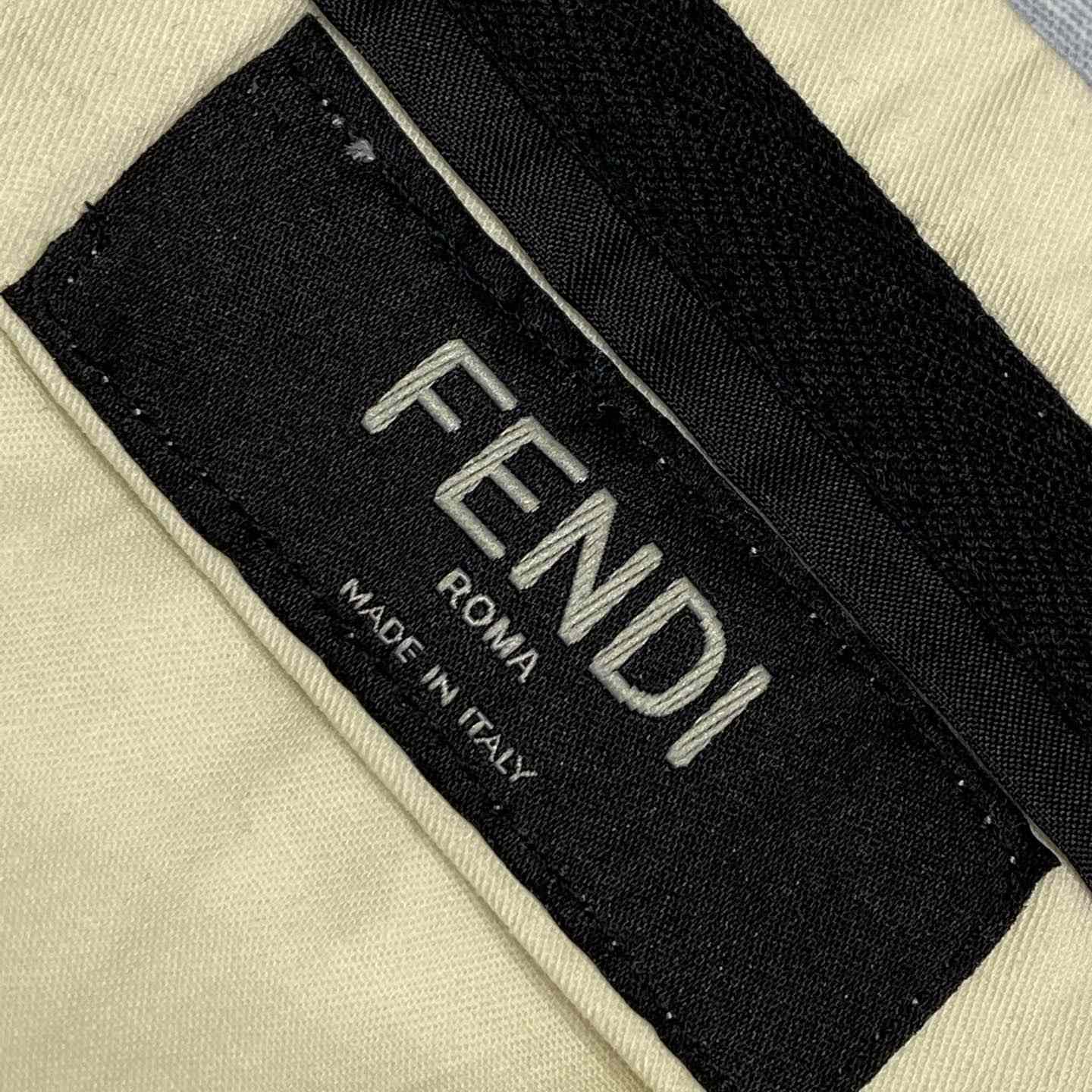 Fendi Blue FF Linen Shorts - 
