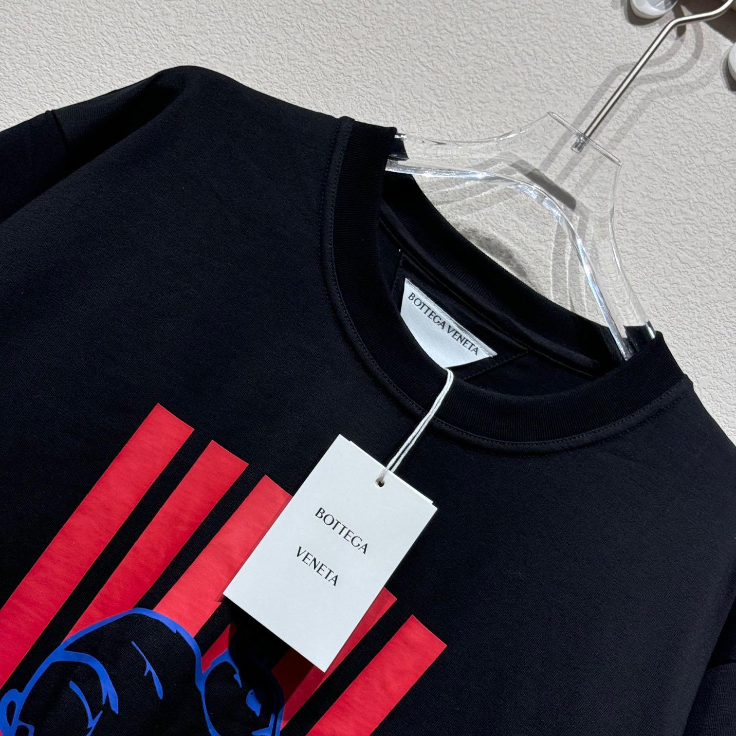 Bottega Veneta Cotton Printed Jersey T-Shirt - DesignerGu