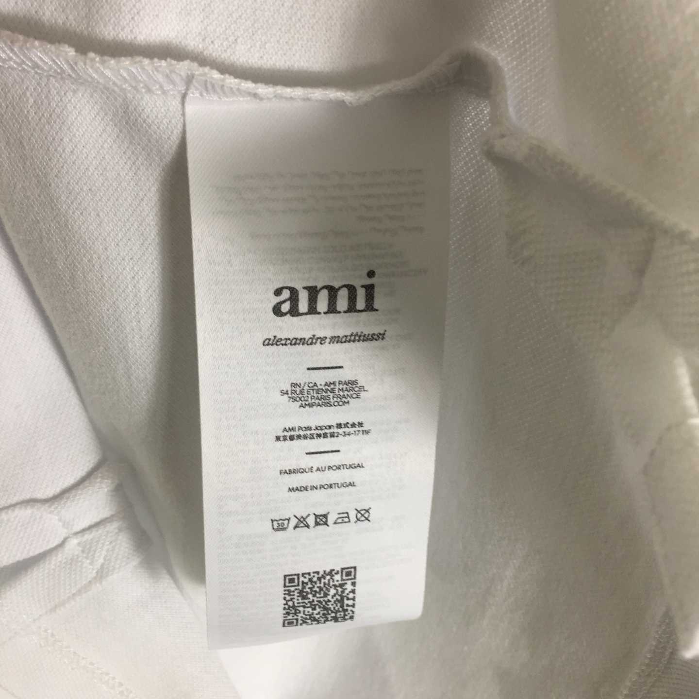 Ami Paris Ami De Coeur Embroidered Polo Shirt - DesignerGu