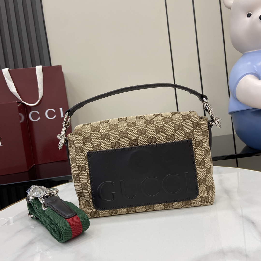 Gucci Small GG Crossbody Bag With Web - 