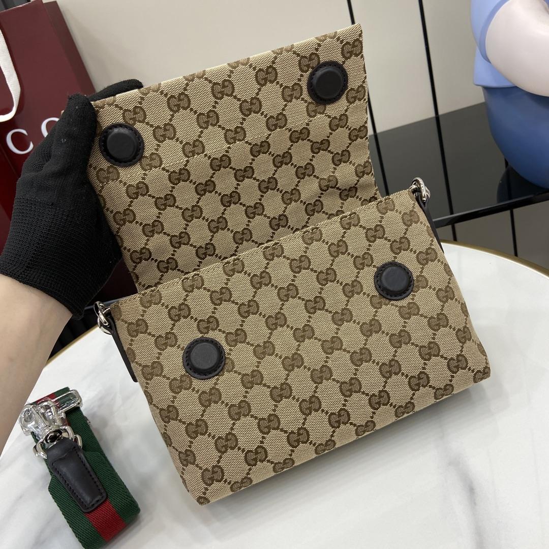 Gucci Small GG Crossbody Bag With Web - 